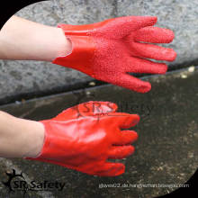 SRSAFETY Rote chemische PVC-Handschuh-Dotting-Maschine